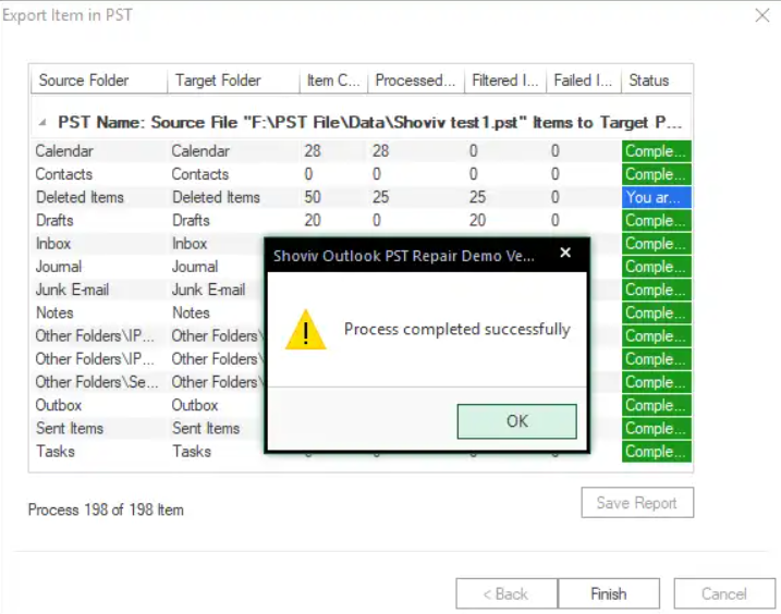 Weeom Outlook PST Repair Tool Step 6