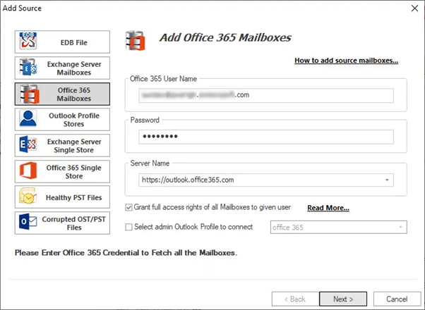 Office 365 to Exchange Migration Step 2