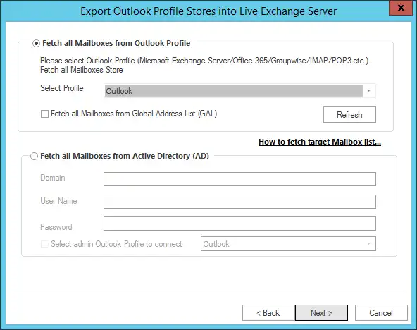 Office 365 to Exchange Migration Step 5